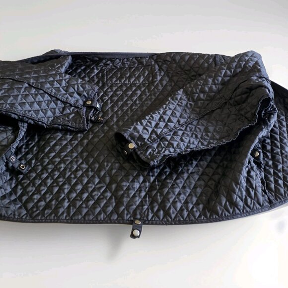 Vtg Harley Davidson Racing Jacket Mens L Black Quilted Detach Lining Pockets Zip - Picture 14 of 16